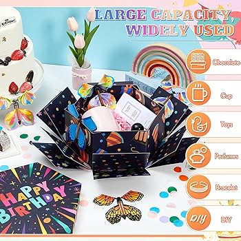 Amazon.com: Dunzoom Flying Birthday Butterfly Surprise Gift
